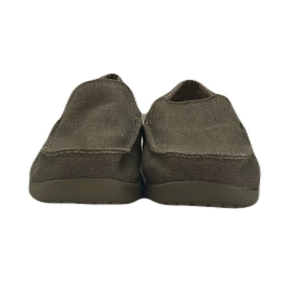 Crocs Santa Cruz II Loafers Youth Size J1 Unisex Khaki Slip on Shoes - Picture 2 of 10